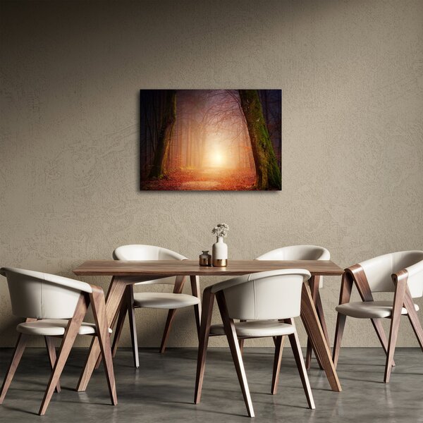 Slika jesenske šume u magli (70x50 cm)