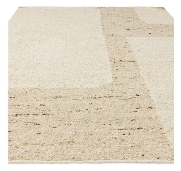 Bež obostrani/ručno rađen vunen tepih 120x170 cm Napa Tumbla – Asiatic Carpets