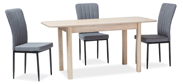 Blagovaonski stol na razvlačenje 105-140 cm Daniel (hrast sonoma + hrast sonoma) (za 4 do 6 osoba)