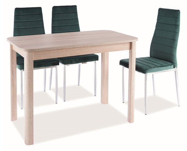 Blagovaonski stol na razvlačenje 105-140 cm Daniel (hrast sonoma + hrast sonoma) (za 4 do 6 osoba)