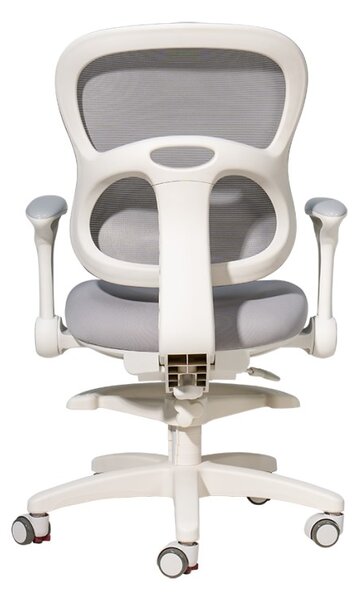 Dječja ergonomska stolica sa naslonima (za radni stol) - siva + GRATIS navlaka