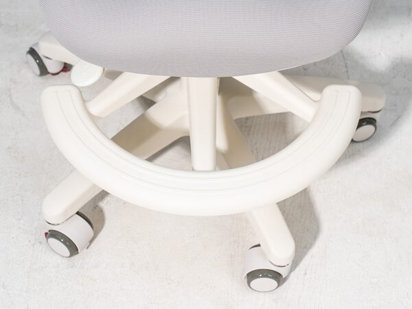 Dječja ergonomska stolica sa naslonima (za radni stol) - siva + GRATIS navlaka