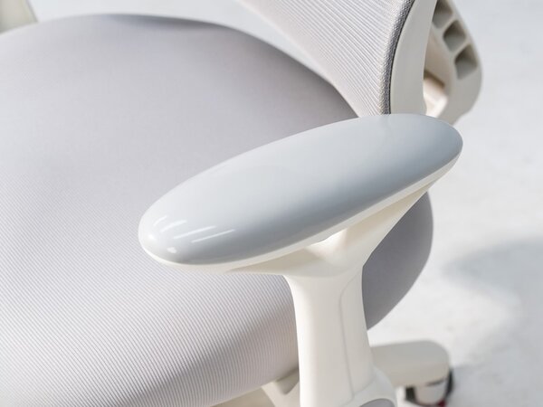 Dječja ergonomska stolica sa naslonima (za radni stol) - siva + GRATIS navlaka