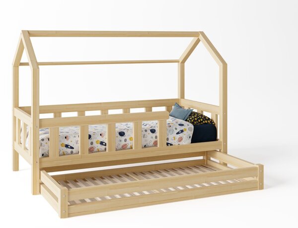 Premium dječji krevet s pregradom 80x160 cm - na nogicama