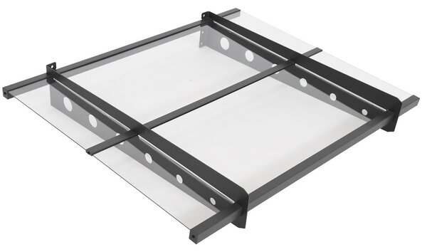 Nadstrešnica za vrata Dortmund 80 x 100 cm CoverTech antracit