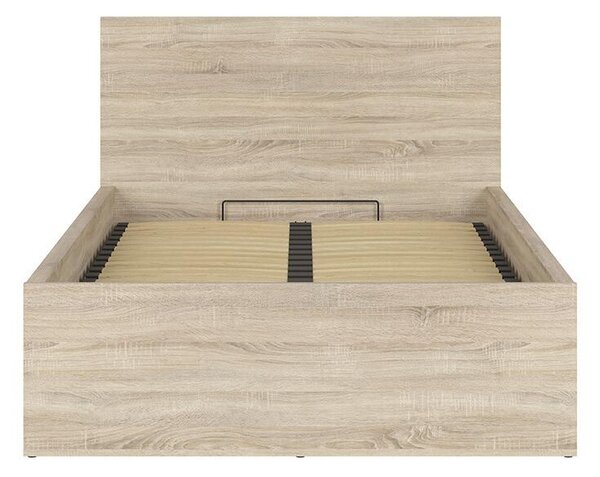 Jednostruki krevet 120 cm Tetrix 6 (hrast sonoma) (s podnicom) (s prostorom za odlaganje)