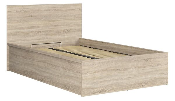 Jednostruki krevet 120 cm Tetrix 6 (hrast sonoma) (s podnicom) (s prostorom za odlaganje)