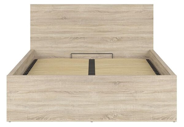 Bračni krevet 140 cm Tetrix 8 (hrast sonoma) (s podnicom) (s prostorom za odlaganje)