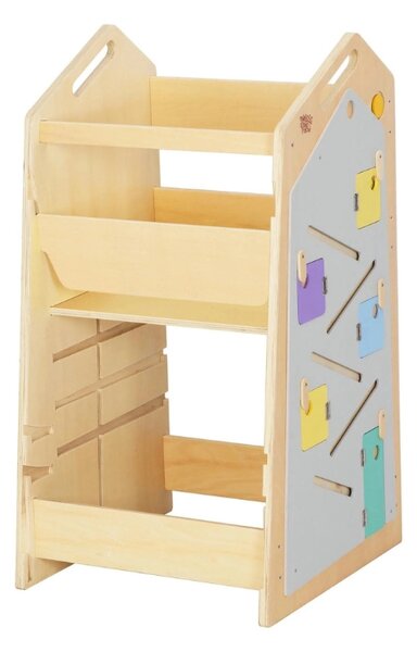 Rastući Montessori toranj za učenje 5u1 Play 89cm - plavi