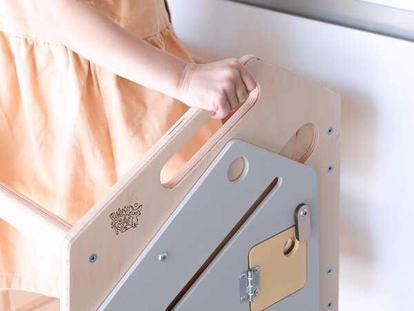 Rastući Montessori toranj za učenje 5u1 Play 89cm - plavi