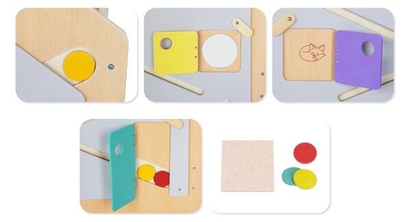 Rastući Montessori toranj za učenje 5u1 Play 89cm - plavi