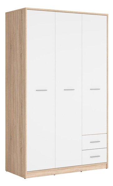 Ormar za garderobu Nepo Plus 36 (hrast sonoma + bijela)