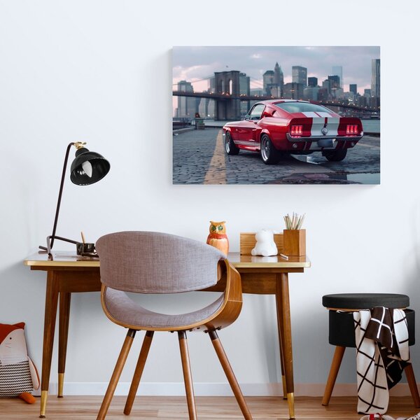 Slika Mustang s panoramom New Yorka