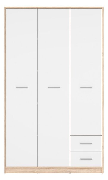 Ormar za garderobu Nepo Plus 36 (hrast sonoma + bijela)
