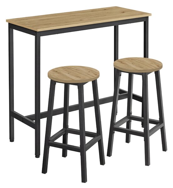 Set za blagovaonicu 1+2, barski stol 100x40 cm i barske stolice TAYLOR ARTISAN