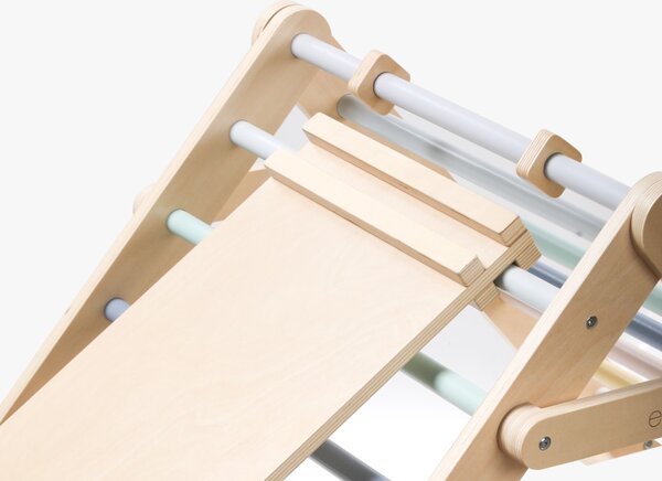 Rastući Montessori Piklerov trokut 68 cm s daskom 2u1 pastelnih boja