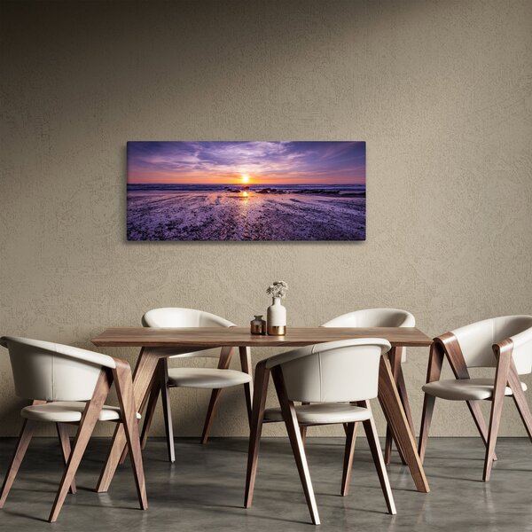Slika plaže - zalazak sunca (120x50 cm)