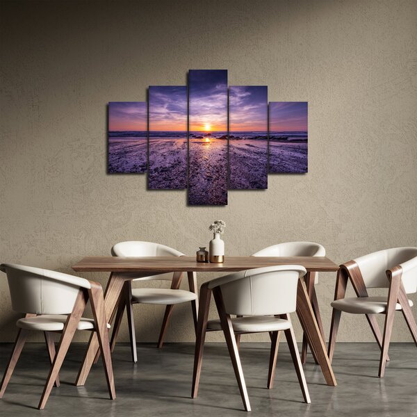 Slika plaže - zalazak sunca (150x105 cm)