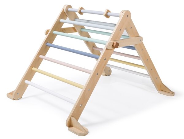 Rastući Montessori Piklerov trokut 68 cm s daskom 2u1 pastelnih boja