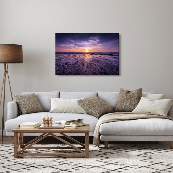 Slika plaže - zalazak sunca (90x60 cm)