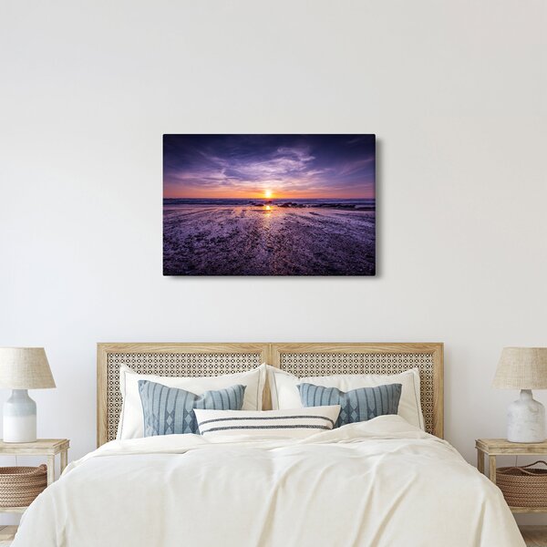 Slika plaže - zalazak sunca (90x60 cm)