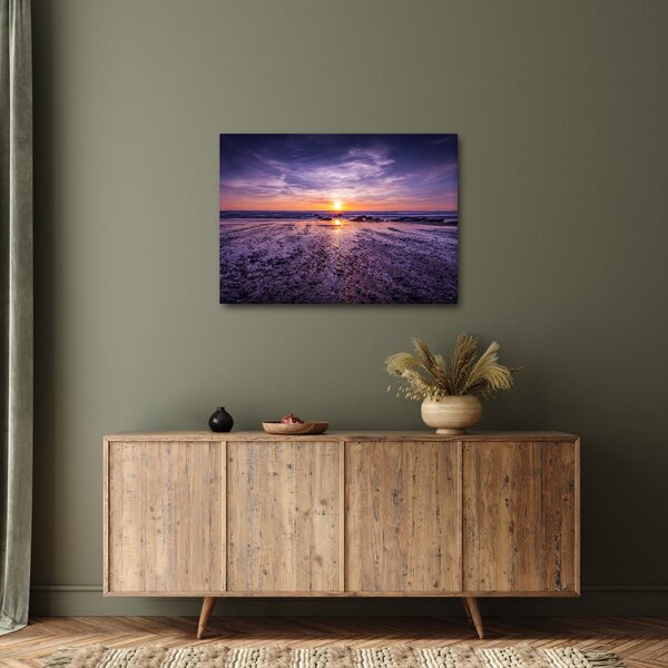 Slika plaže - zalazak sunca (70x50 cm)