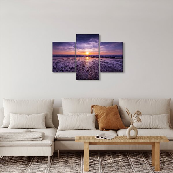 Slika plaže - zalazak sunca (90x60 cm)