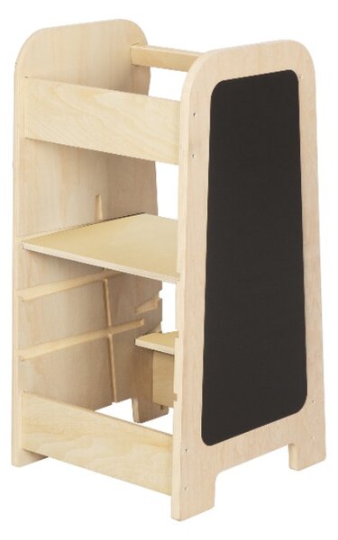 Rastući Montessori toranj za učenje 5u1 Play 75 cm - plavi