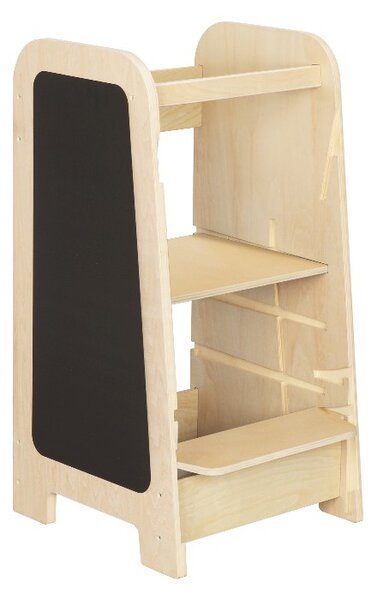 Rastući Montessori toranj za učenje 5u1 Play 75 cm - plavi