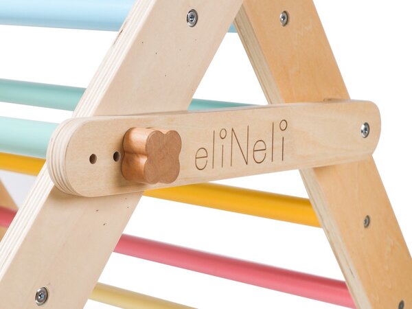 Rastući Montessori Piklerov trokut 68 cm s daskom 2u1 svježih boja