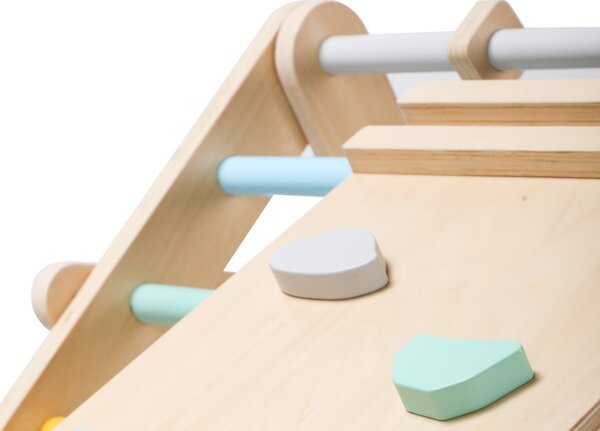 Rastući Montessori Piklerov trokut 68 cm s daskom 2u1 svježih boja