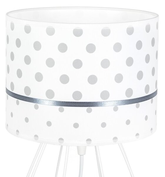 Dječja stolna lampa – Sivi točkići