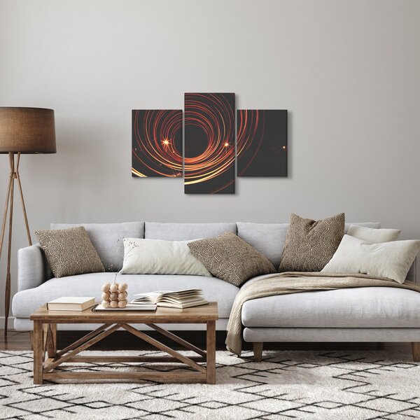 Slika apstraktnih linija (90x60 cm)