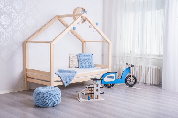 Krevet kućica dominant s opcionalnom ogradicom premium dimenzija ležaja: 70 x 140 cm, ladica, nožice: bez nožica, Ogradice: Nijedna