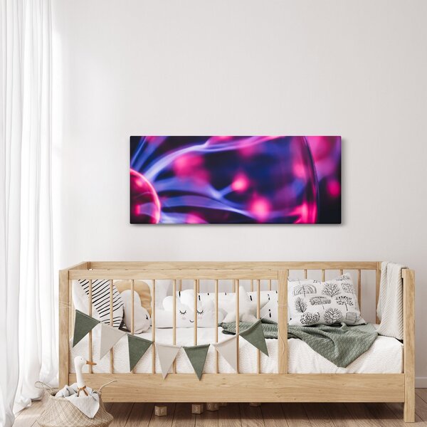 Apstraktna ljubičasta slika (120x50 cm)