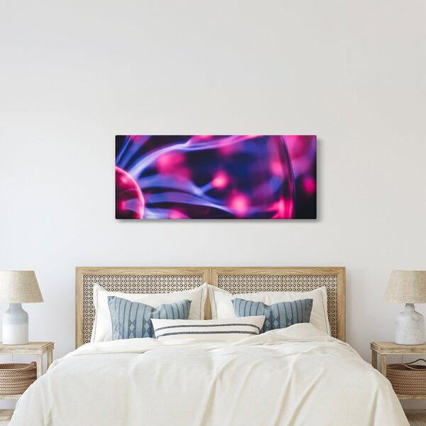 Apstraktna ljubičasta slika (120x50 cm)