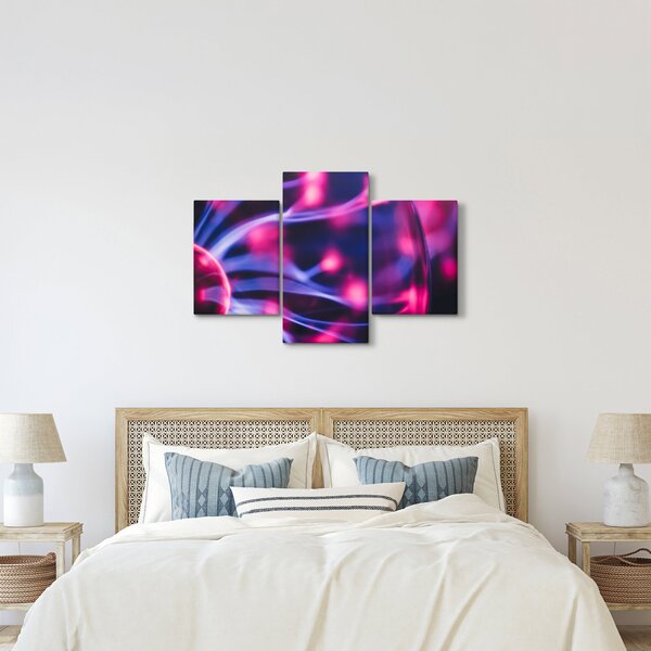 Apstraktna ljubičasta slika (90x60 cm)