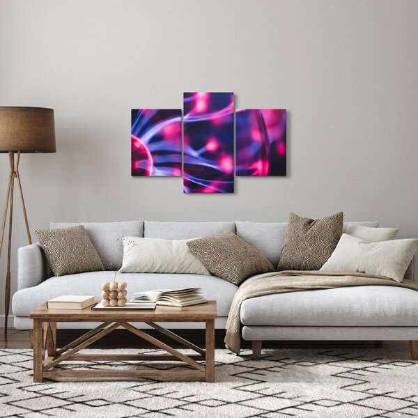 Apstraktna ljubičasta slika (90x60 cm)