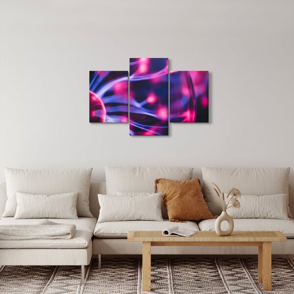 Apstraktna ljubičasta slika (90x60 cm)