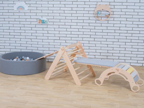 Navlaka za Montessori ljuljačku 5u1 s elastanom Boja proizvoda: siva