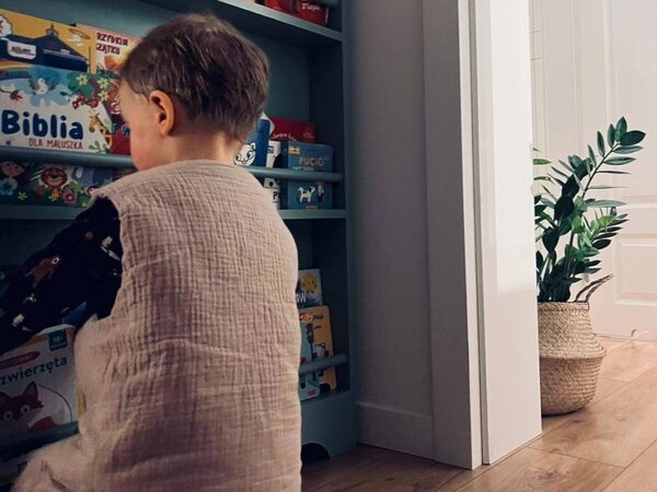 Muslinska vreća za spavanje s nogavicama - smeđa