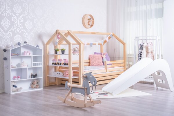 Krevet kućica s ladicom premium dimenzija ležaja: 70 x 140 cm, ladica, nožice: bez nožica, Ogradice: Nijedna