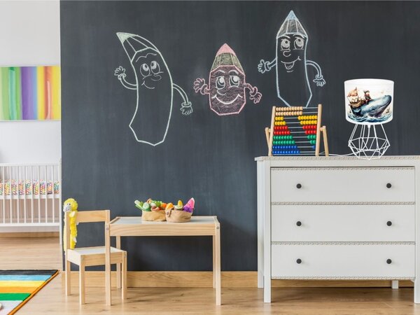 Dječja stolna lampa – Dječak i kit
