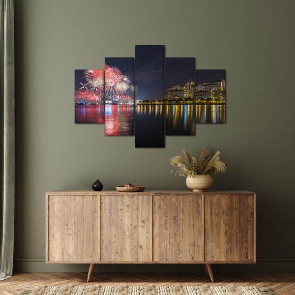 Slika vatrometa u Singapuru (150x105 cm)