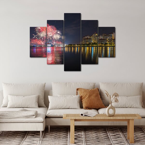 Slika vatrometa u Singapuru (150x105 cm)