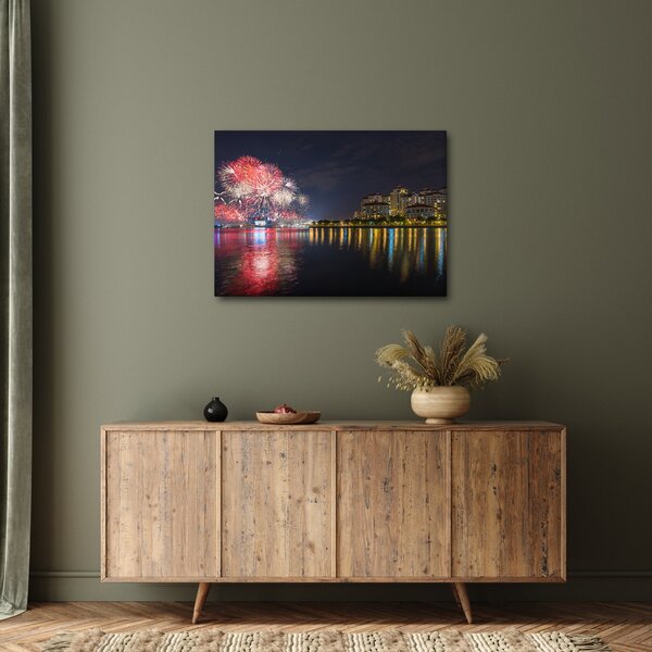 Slika vatrometa u Singapuru (70x50 cm)