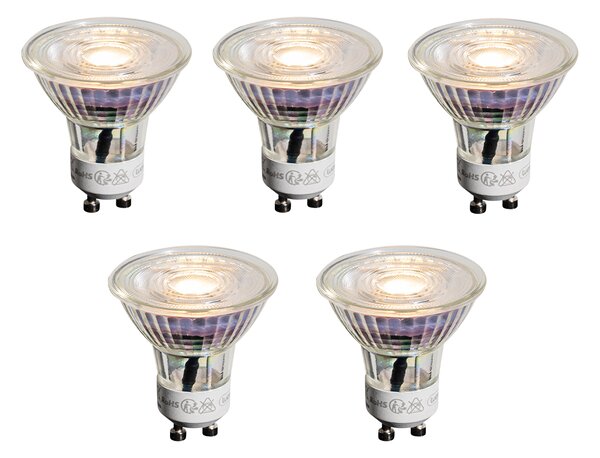 Set od 5 GU10 50mm LED žarulja prozirne 3.5W 330 lm 3000K