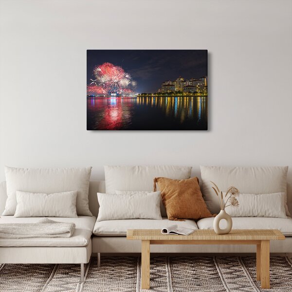 Slika vatrometa u Singapuru (90x60 cm)