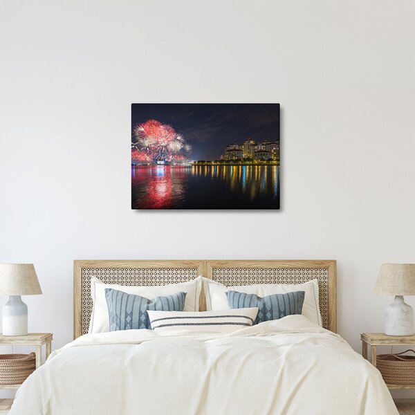 Slika vatrometa u Singapuru (70x50 cm)
