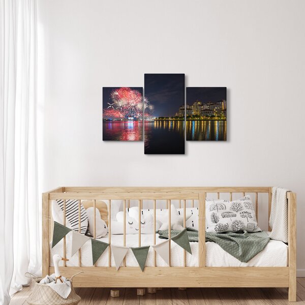 Slika vatrometa u Singapuru (90x60 cm)
